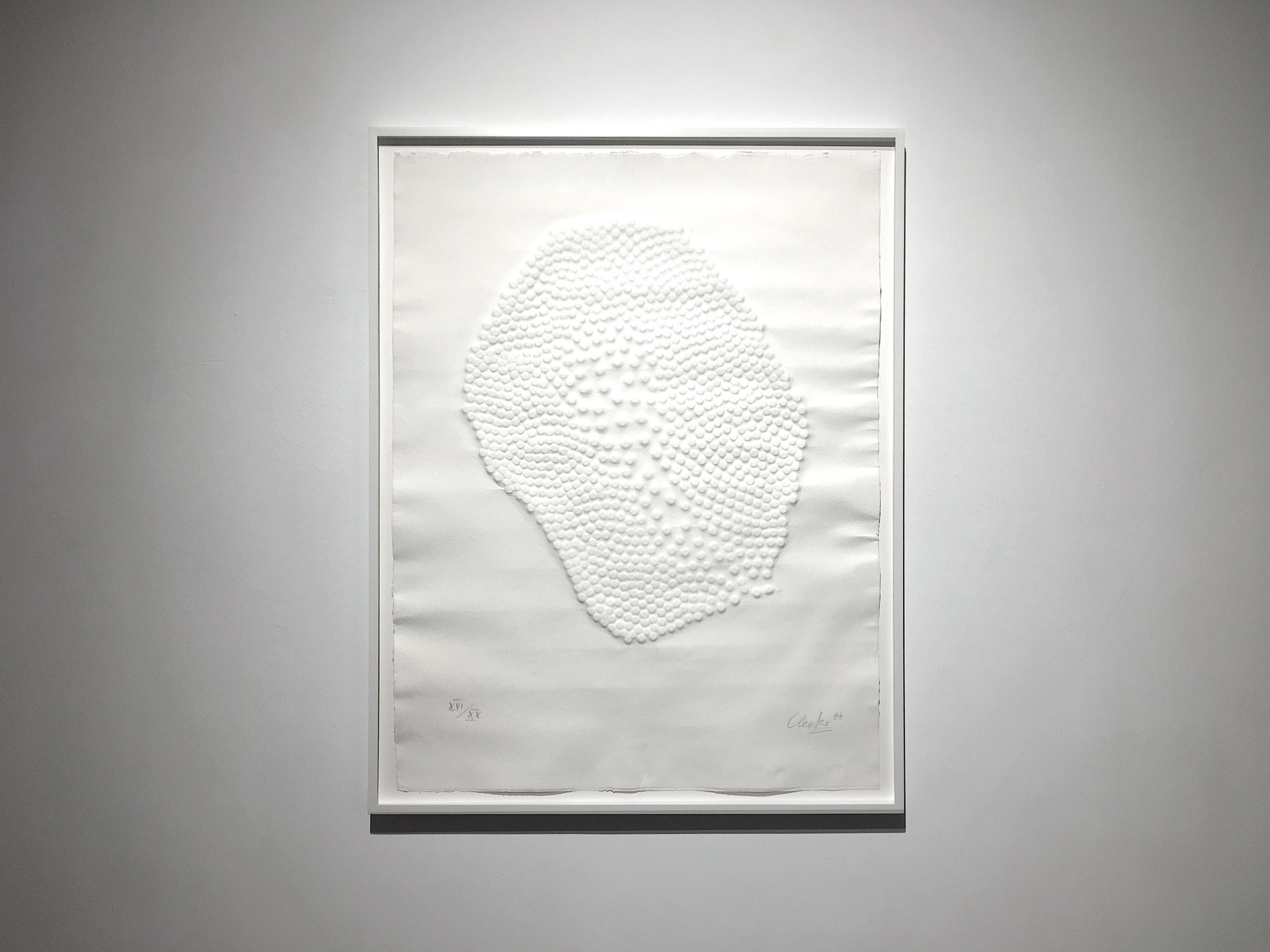 Günther Uecker, Tanzender Stern, 2000, Prägedruck, Copyright by Engelage & Lieder